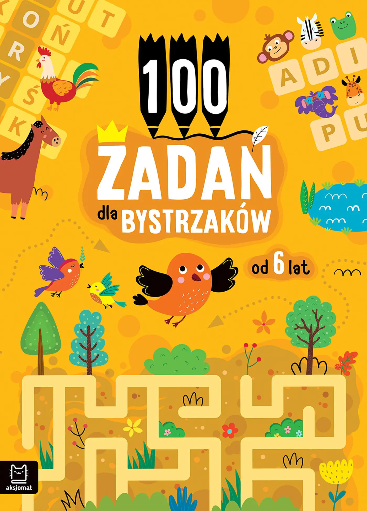 Książka - 100 zadań dla bystrzaków od 6 lat