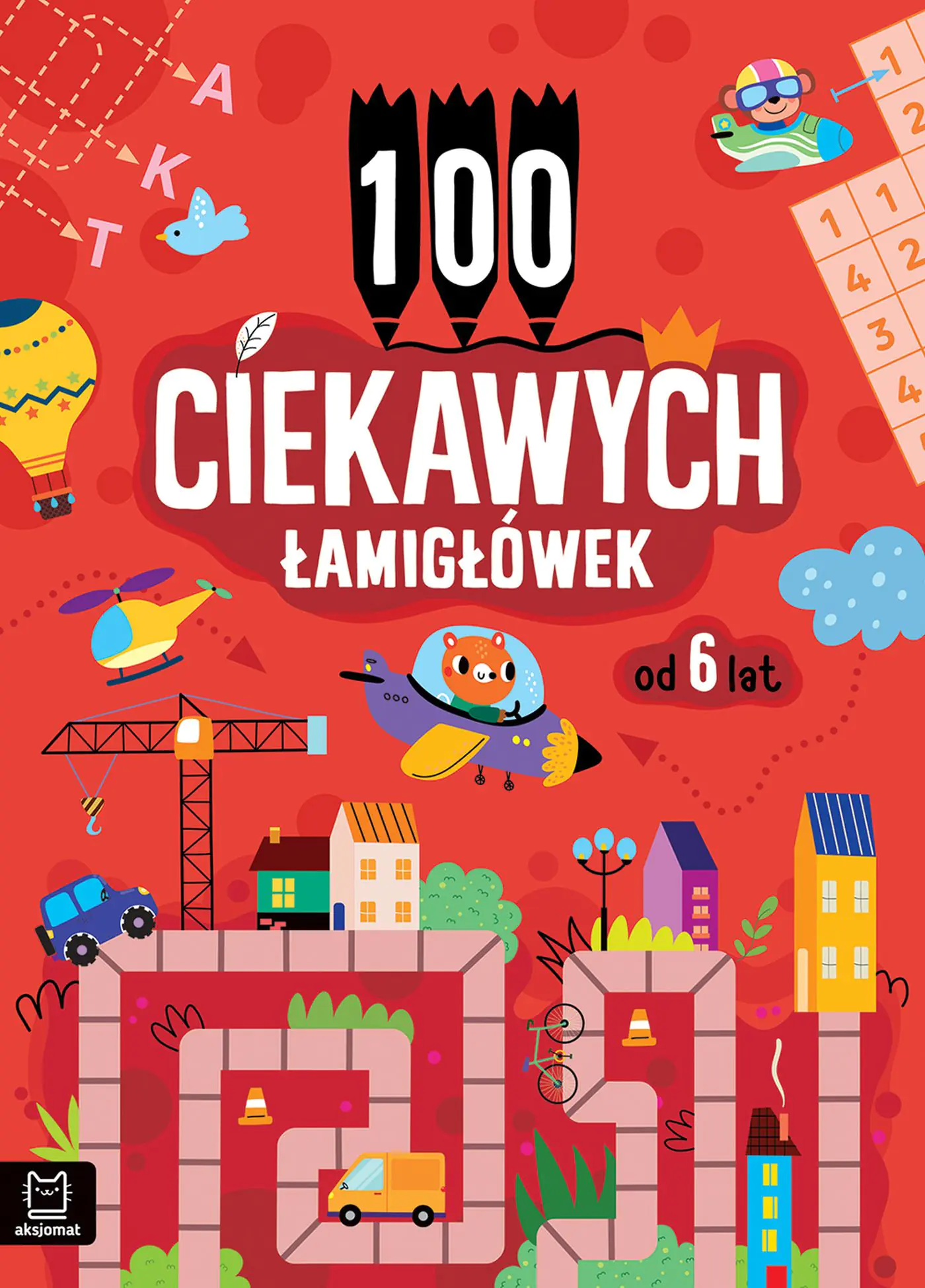 Książka - 100 ciekawych łamigłówek od 6 lat
