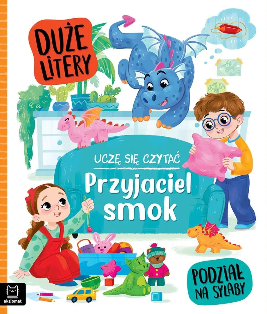 Książka - Uczę się czytać. Duże litery. Podział na sylaby. Przyjaciel smok