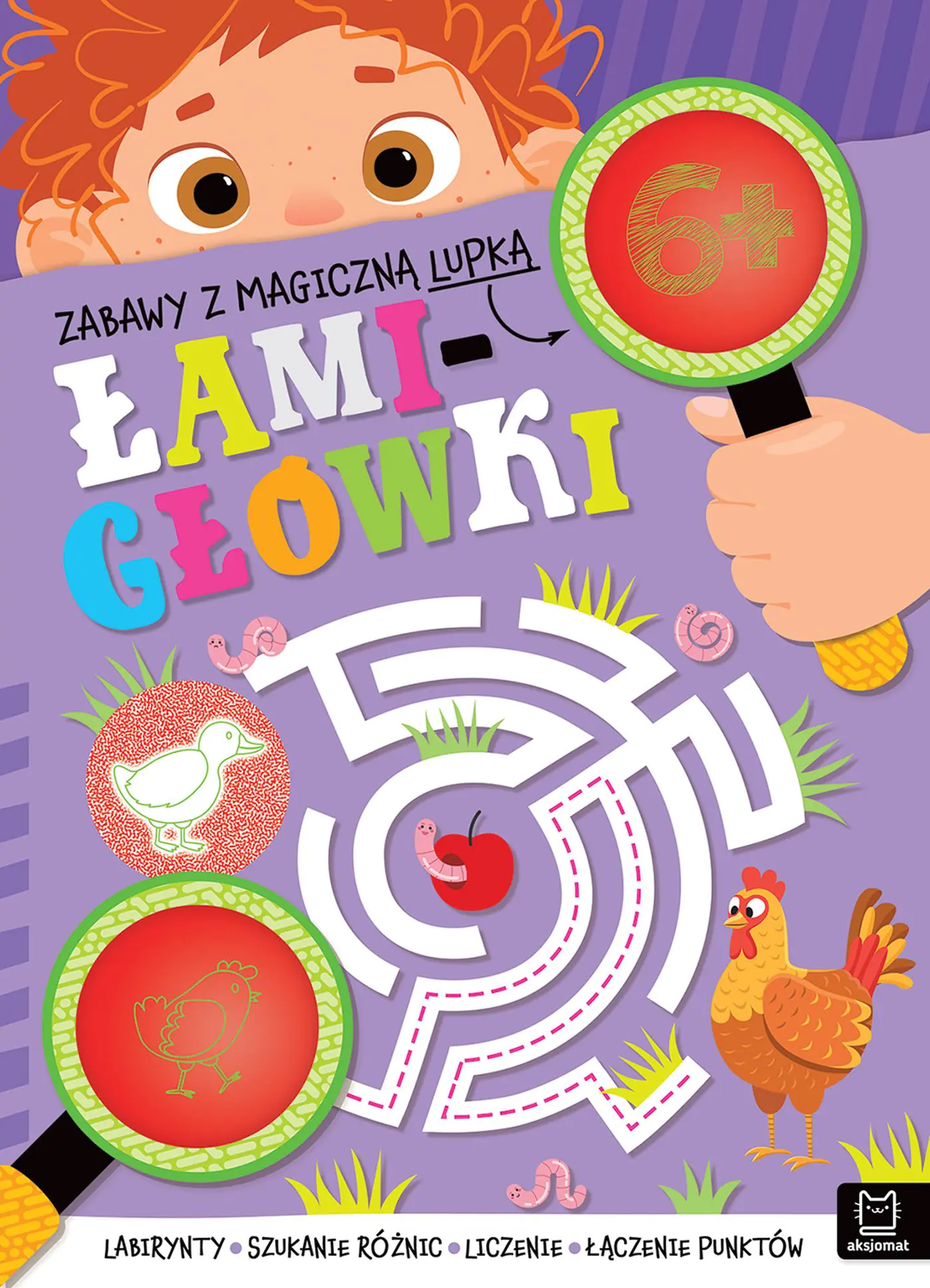 Książka - Zabawy z magiczną lupką. ŁAMIGŁÓWKI 6