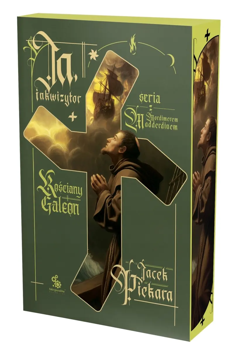 Książka - Ja, inkwizytor. Kościany galeon (barwione brzegi)