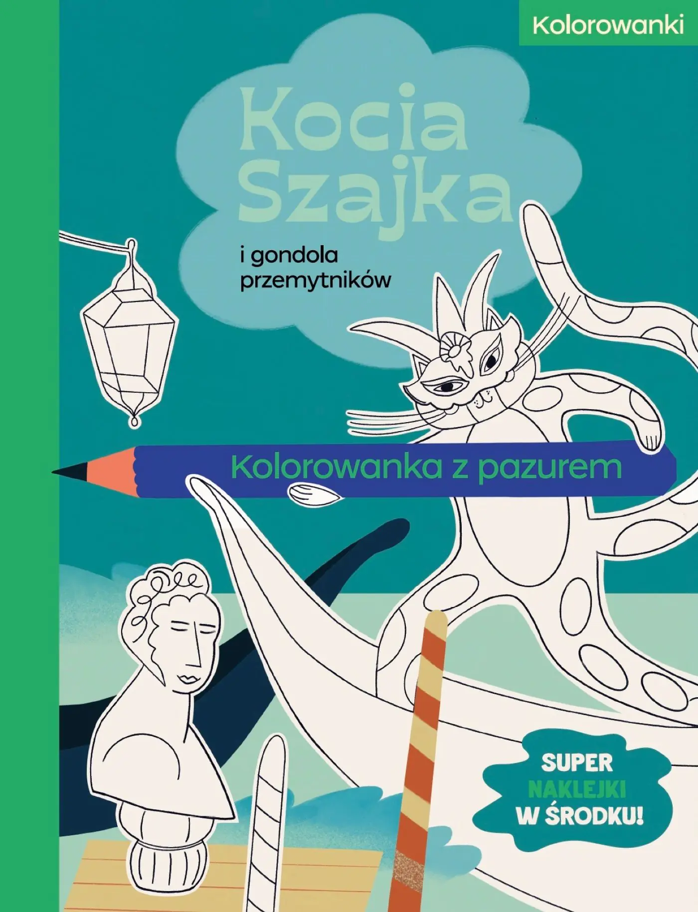 Książka - Kocia Szajka i gondola przemytników. Kolorowanka z pazurem