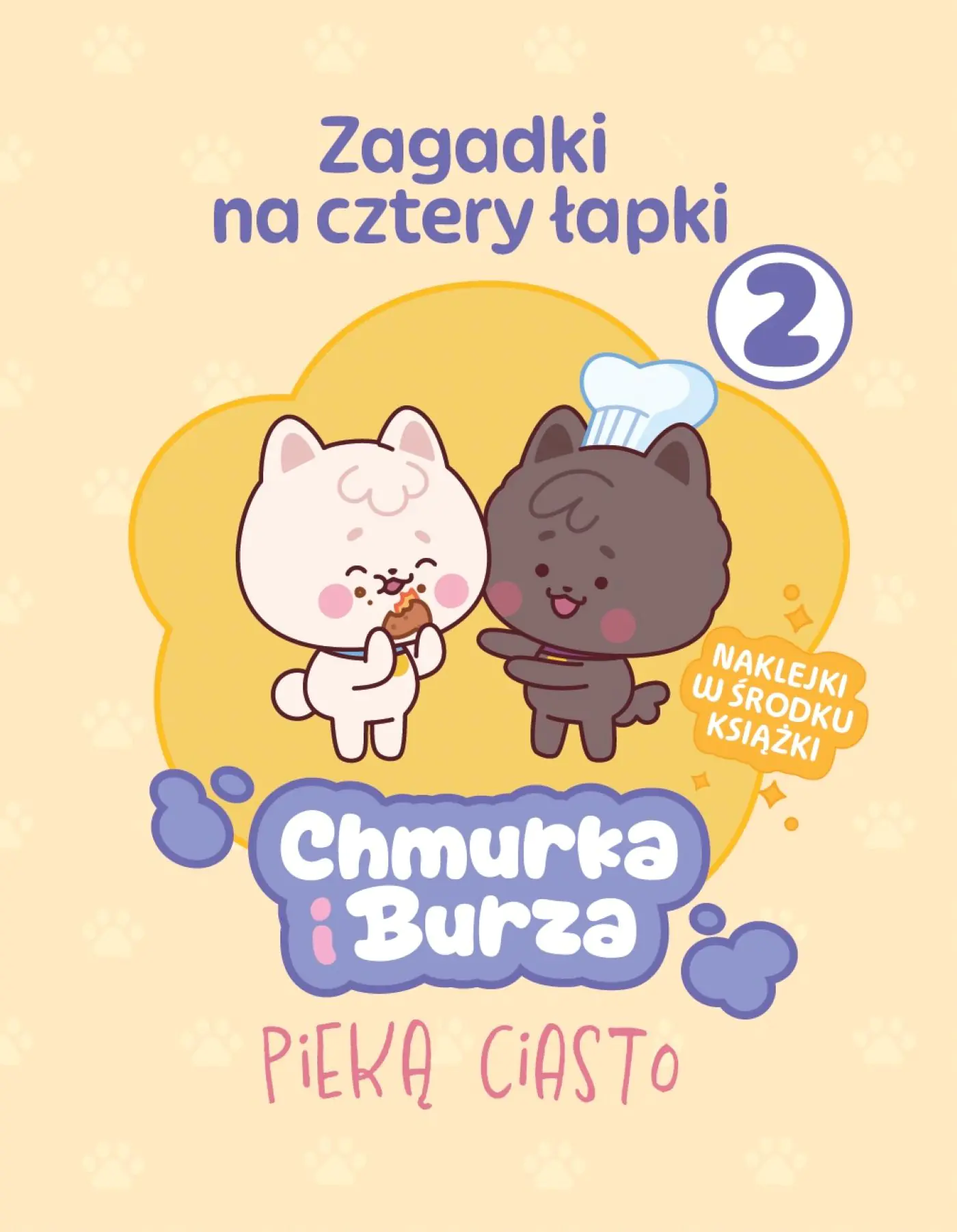 Książka - Zagadki na cztery łapki. Tom 2. Chmurka i Burza pieką ciasto