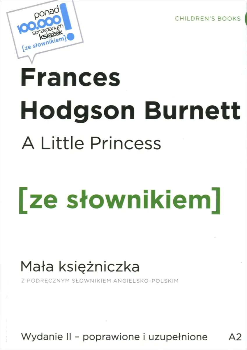 Książka - A Little Princess / Mała księżniczka z podręcznym słownikiem angielsko-polskim