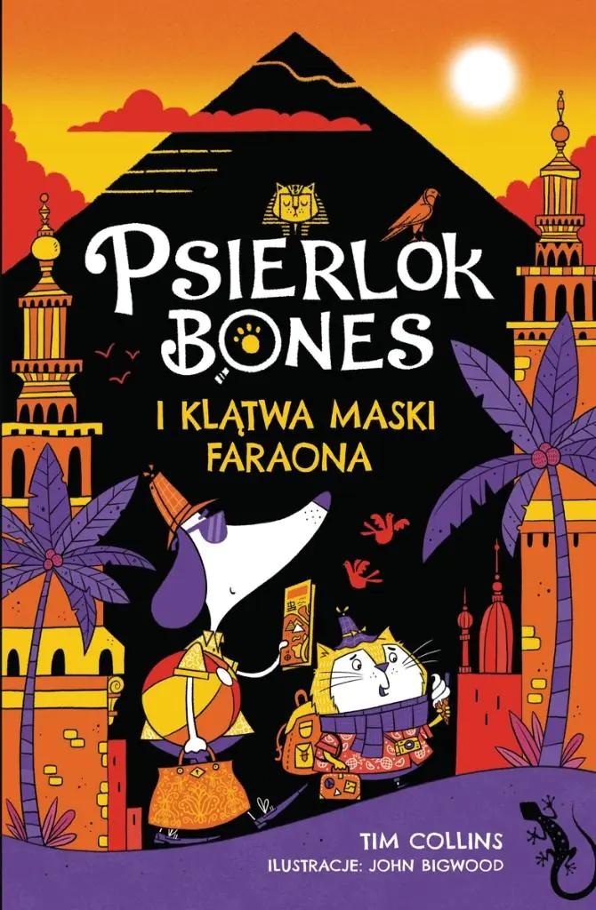 Książka - Psierlok Bones i klątwa maski faraona