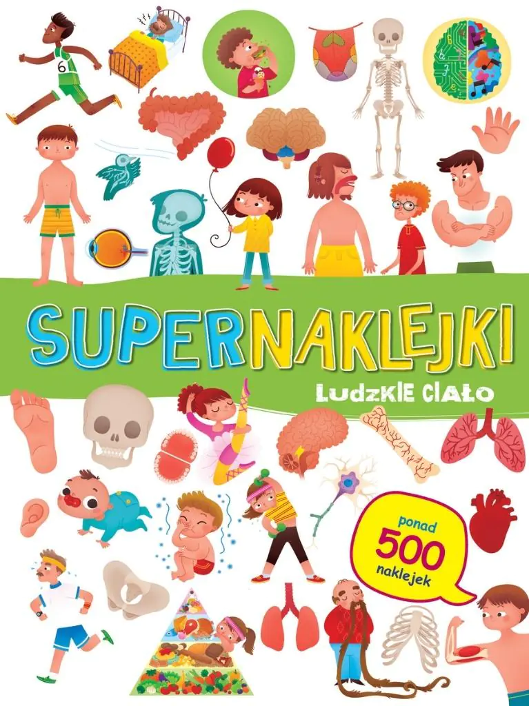 Książka - Supernaklejki: Ludzkie ciało
