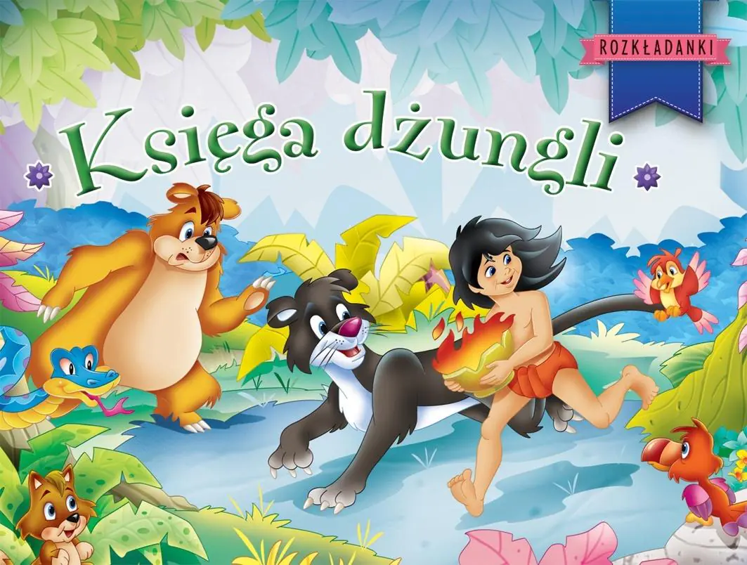 Książka - Księga dżungli. Rozkładanki