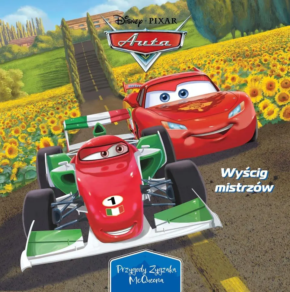 Książka - Wyścig mistrzów. Przygody Zygzaka McQueena. Disney Pixar Auta