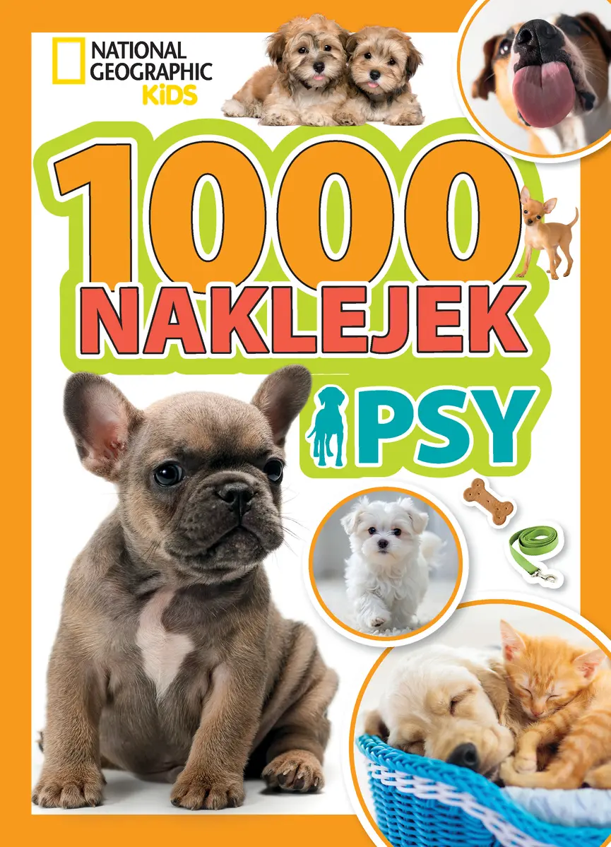 Książka - 1000 naklejek. Psy. National Geographic Kids
