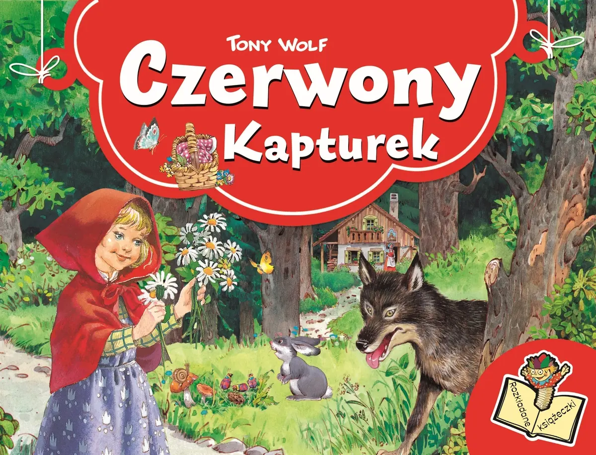 Książka - Czerwony Kapturek. Rozkładane książeczki
