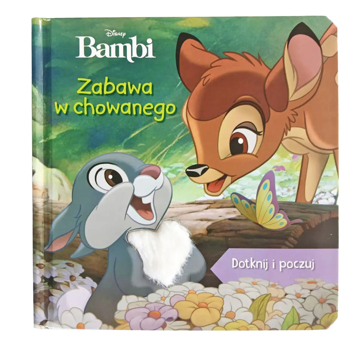 Książka - Zabawa w chowanego. Disney Bambi. Książeczka sensoryczna