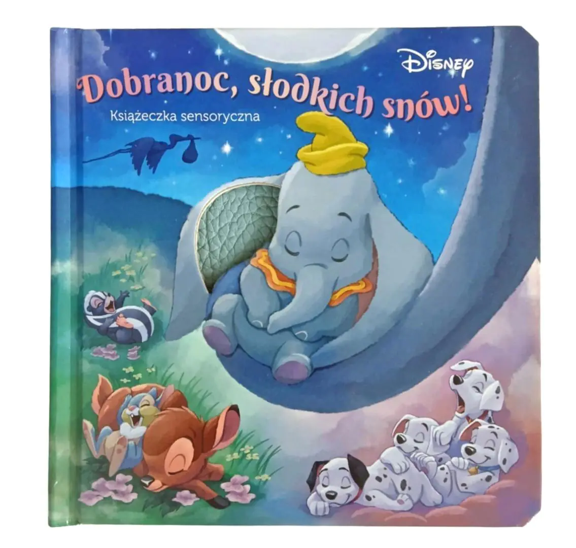 Książka - Dobranoc, słodkich snów. Disney. Książeczka sensoryczna
