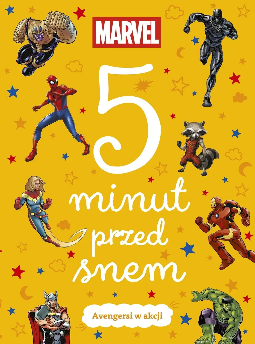 Książka - 5 minut przed snem. Avengersi w akcji. Marvel