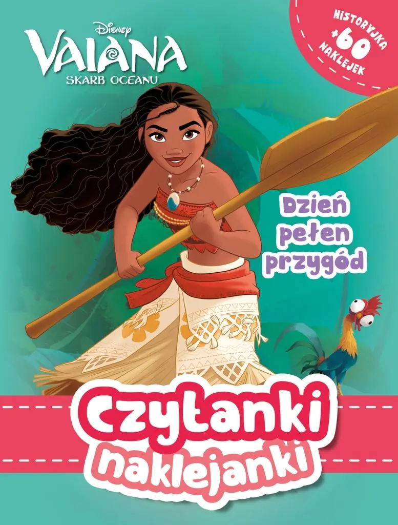 Książka - Dzień pełen przygód. Czytanki naklejanki. Disney Vaiana. Skarb Oceanu