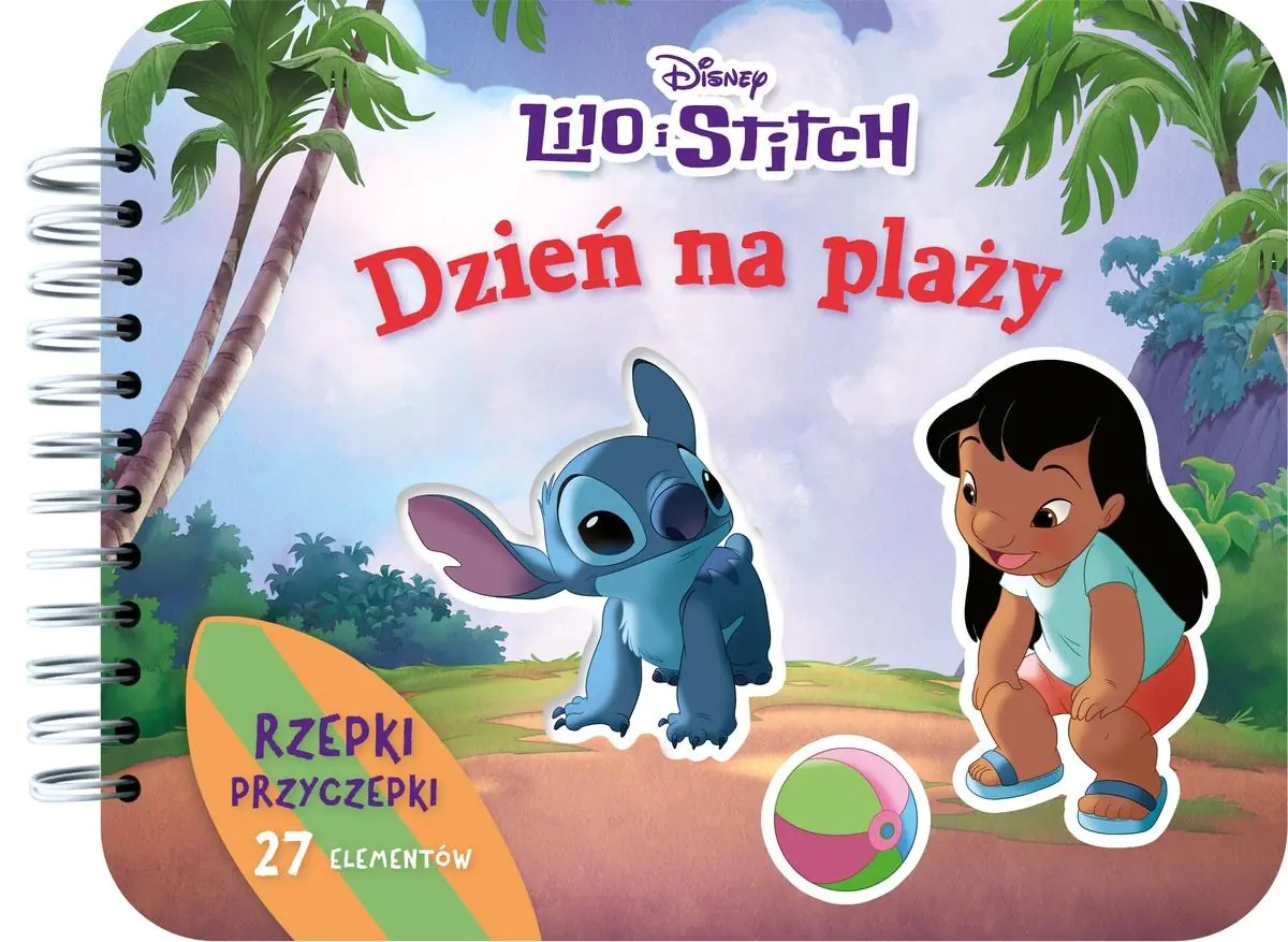 Książka - Rzepki-przyczepki. 27 elementów. Disney Lilo i Stitch