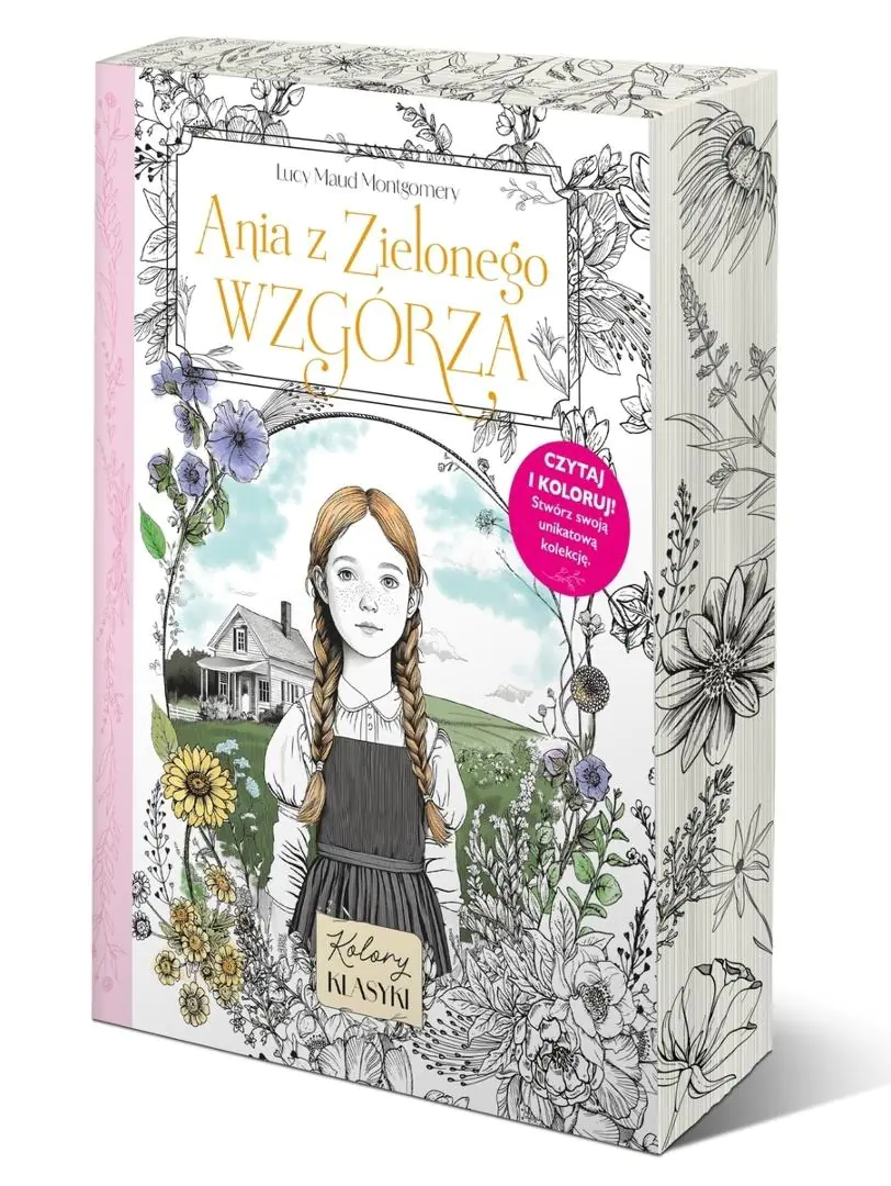 Książka - Kolory klasyki. Ania z Zielonego Wzgórza (barwione brzegi)