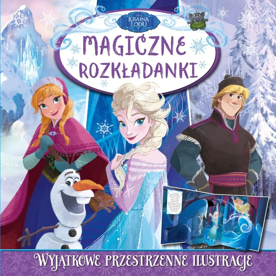 Książka - Magiczne rozkładanki. Disney Kraina Lodu