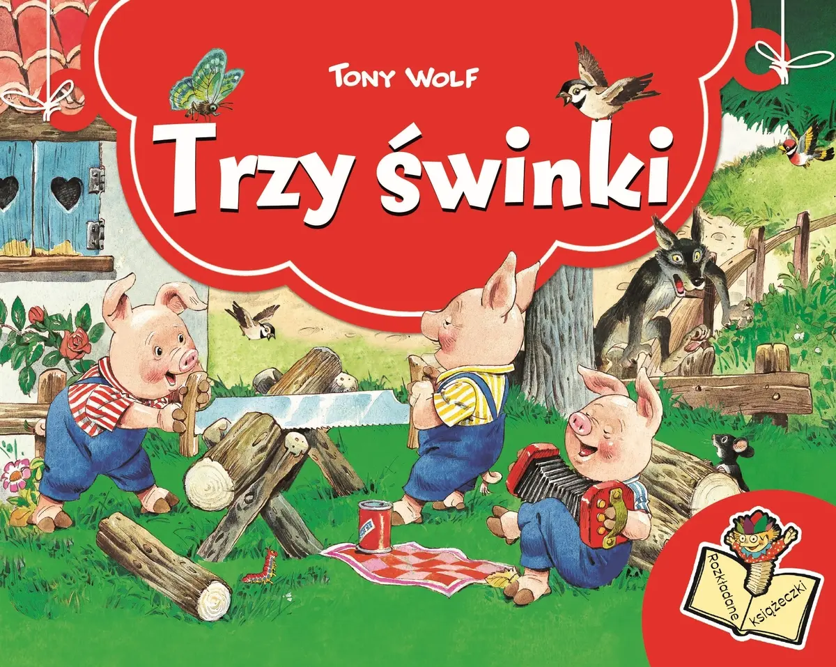 Książka - Trzy świnki. Rozkładane książeczki