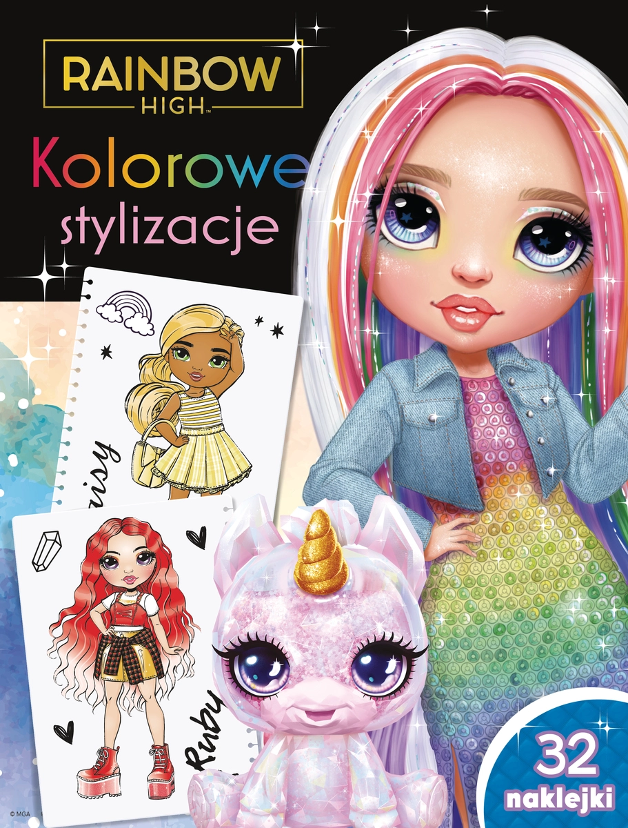 Książka - Kolorowe stylizacje. Rainbow High