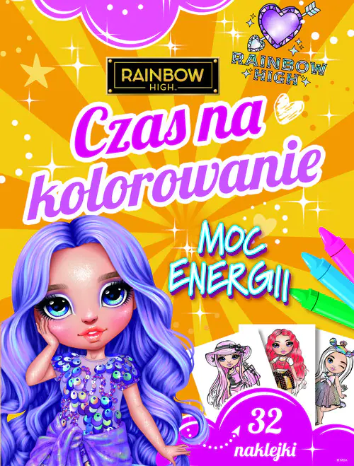 Książka - Czas na kolorowanie. Moc energii. Rainbow High
