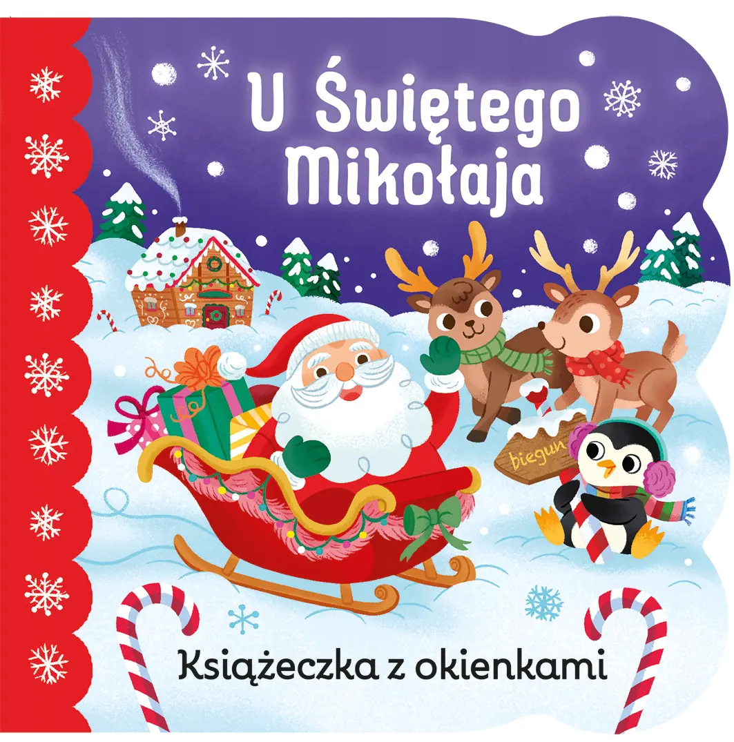 Książka - U Świętego Mikołaja. Książeczka z okienkami