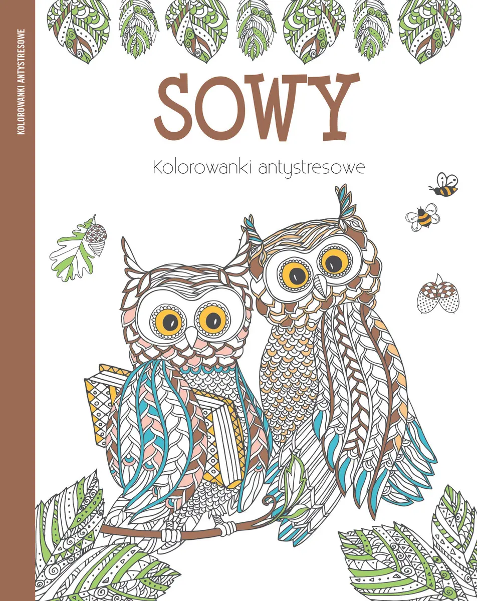 Książka - Sowy. Kolorowanki antystresowe