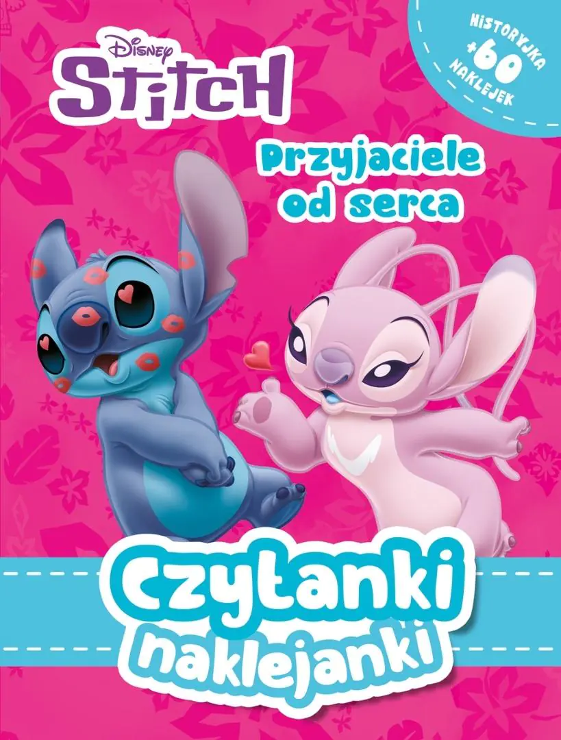 Książka - Czytanki naklejanki. Przyjaciele od serca. Disney Stitch
