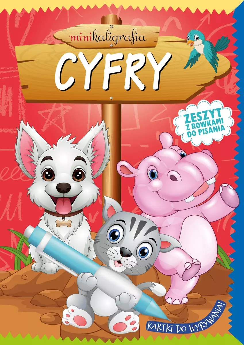 Książka - Minikaligrafia. Cyfry. Zeszyt z rowkami do pisania