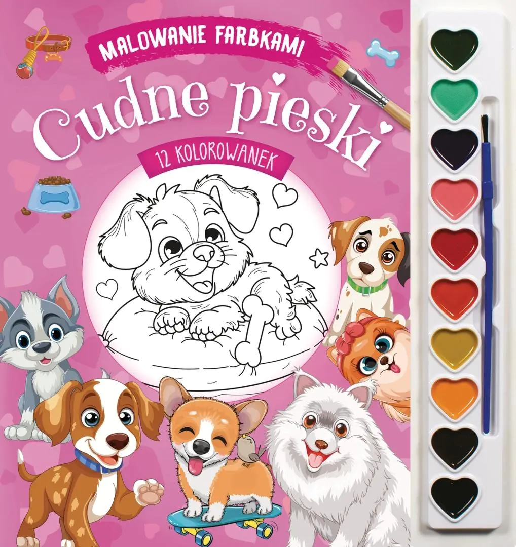 Książka - Malowanie farbkami. Cudne pieski