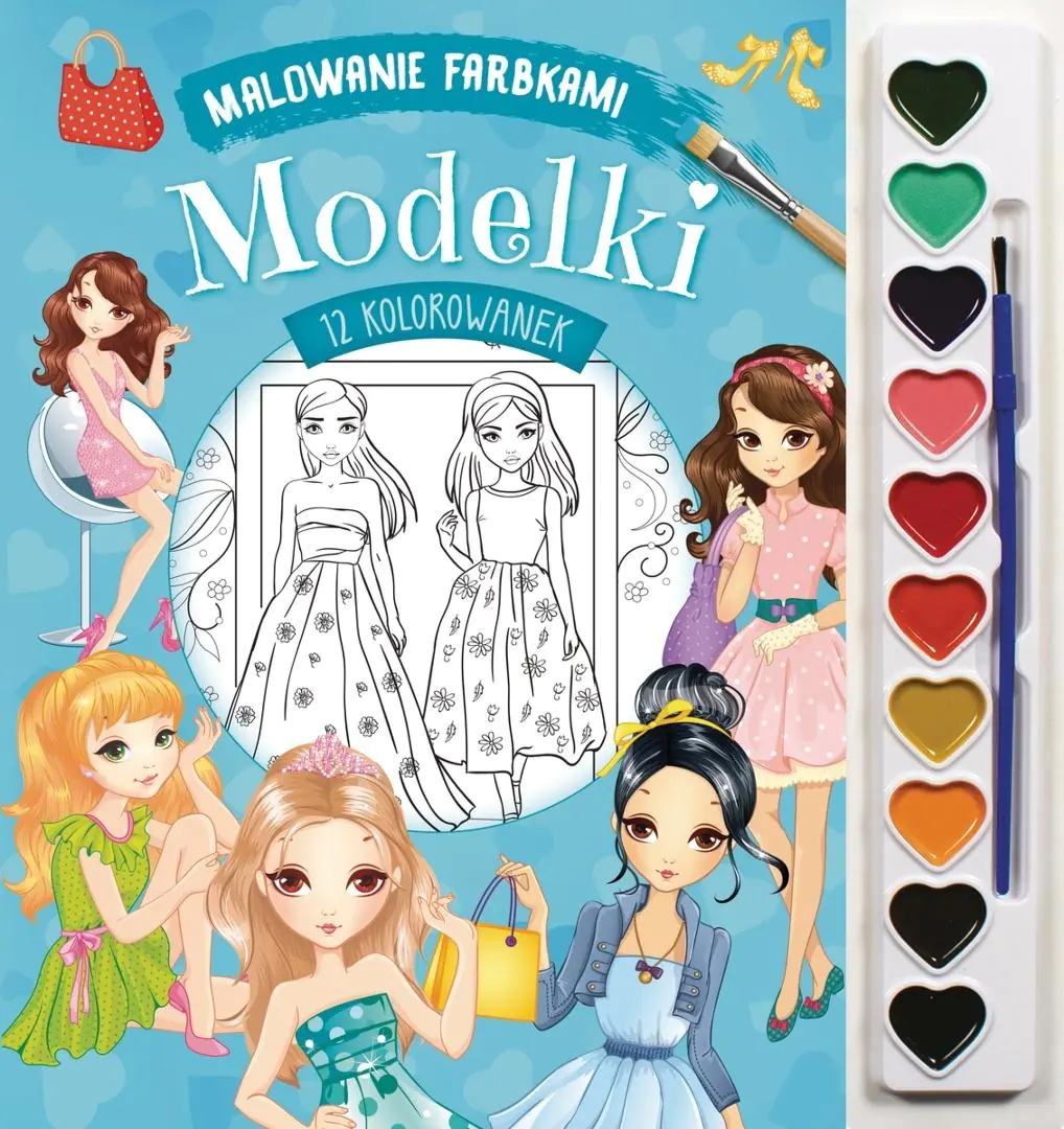 Książka - Malowanie farbkami. Modelki