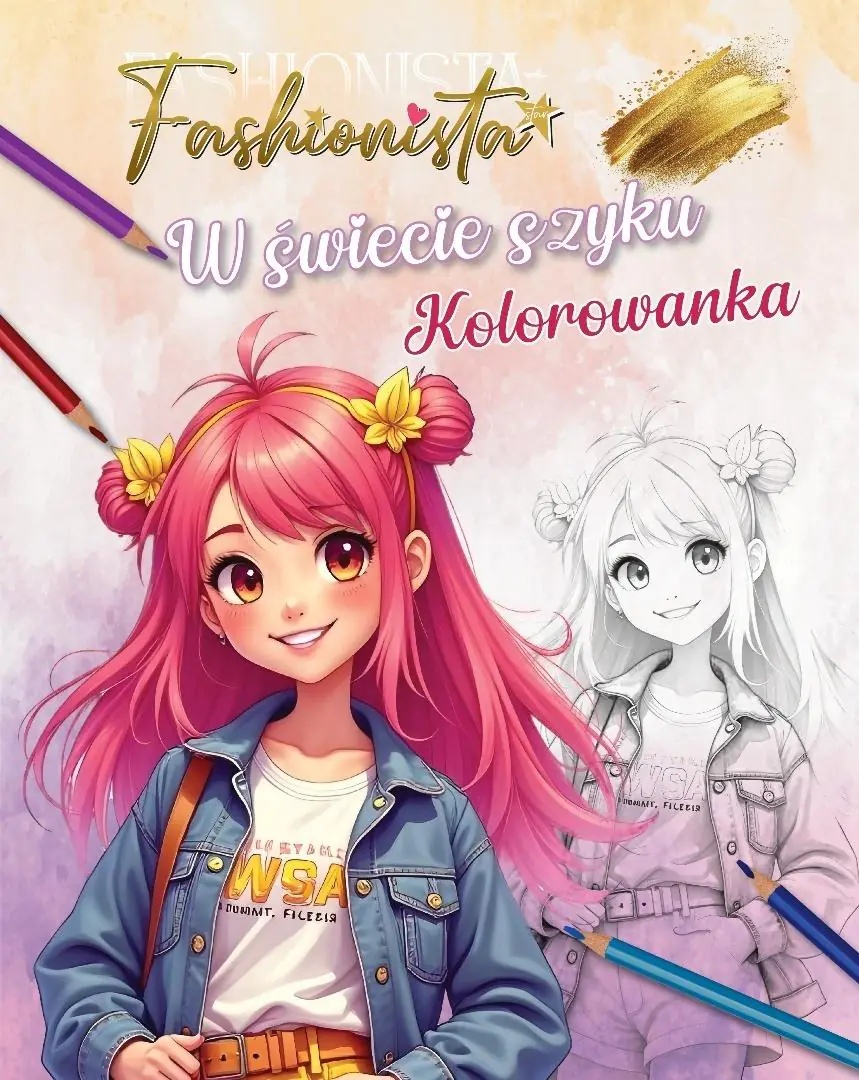 Książka - Fashionista. W świecie szyku. Kolorowanka