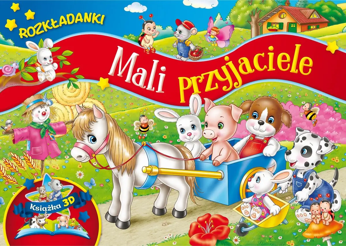Książka - Mali przyjaciele. Rozkładanki