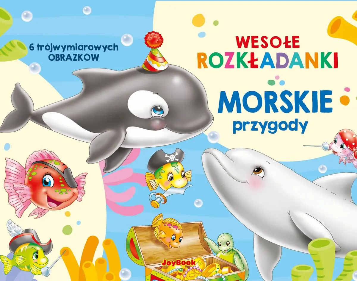 Książka - Wesołe rozkładanki. Morskie przygody