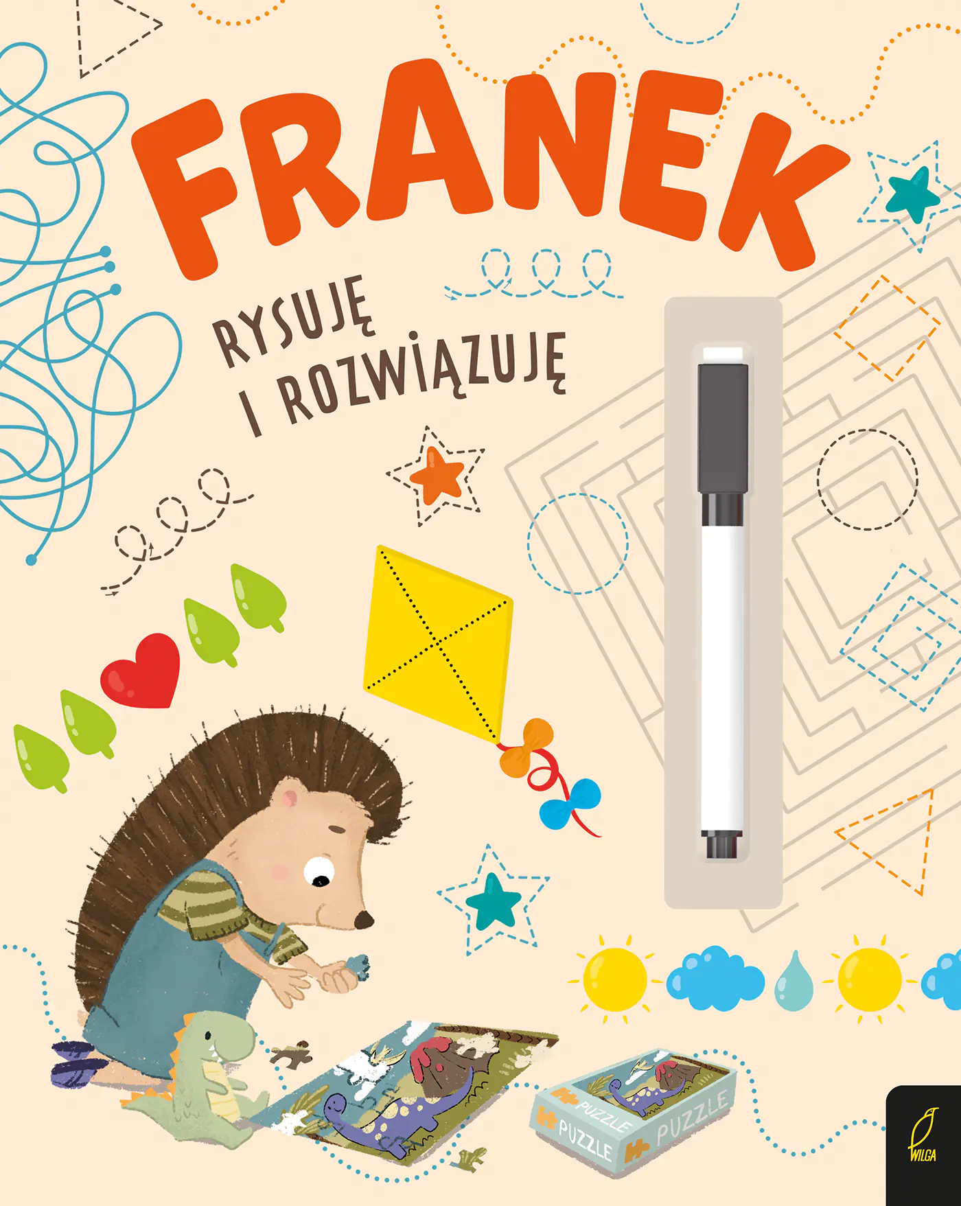 Książka - Franek rysuję i rozwiązuję. Jeżyk Franek