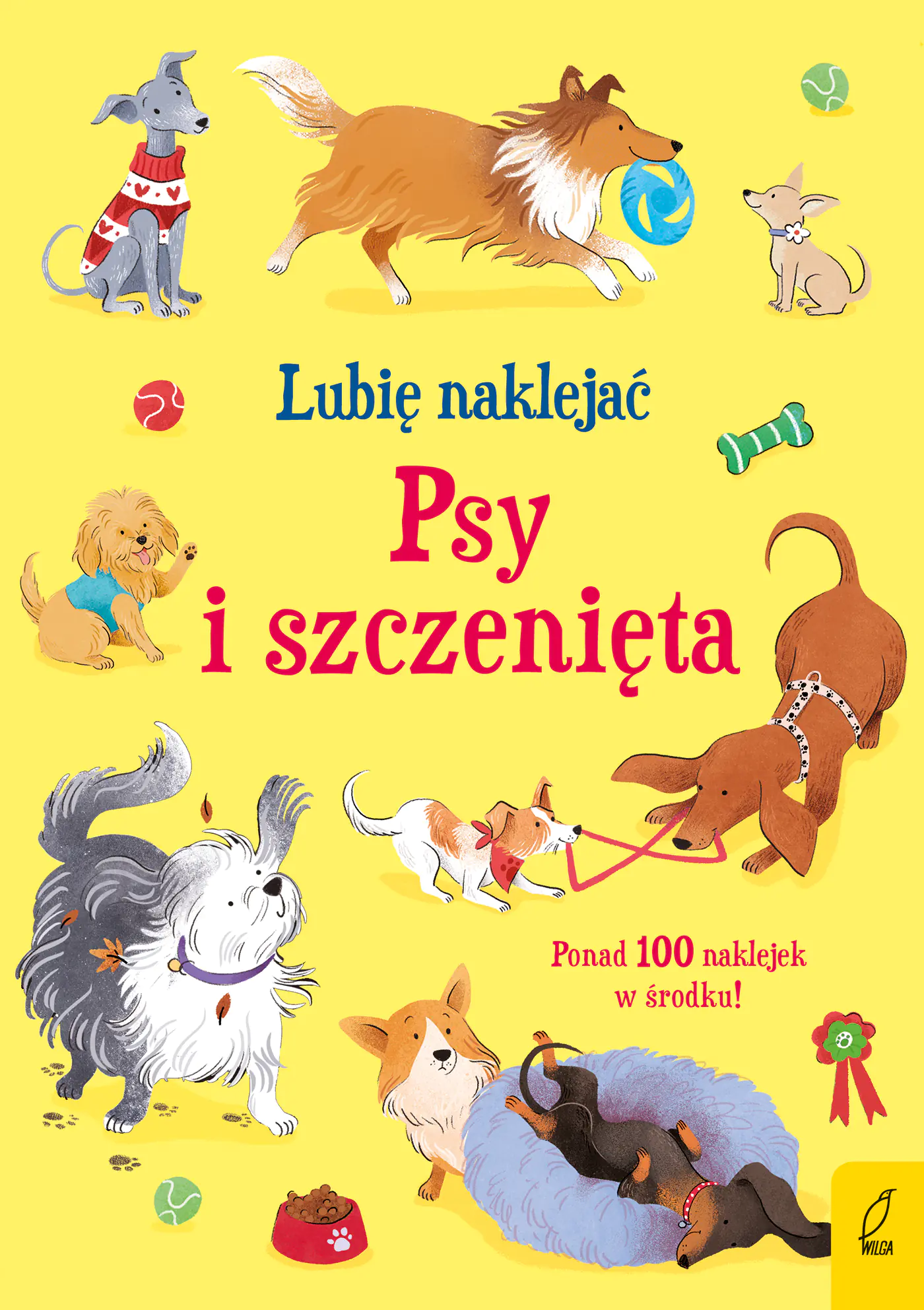 Książka - Psy i szczeniaki. Lubię naklejać