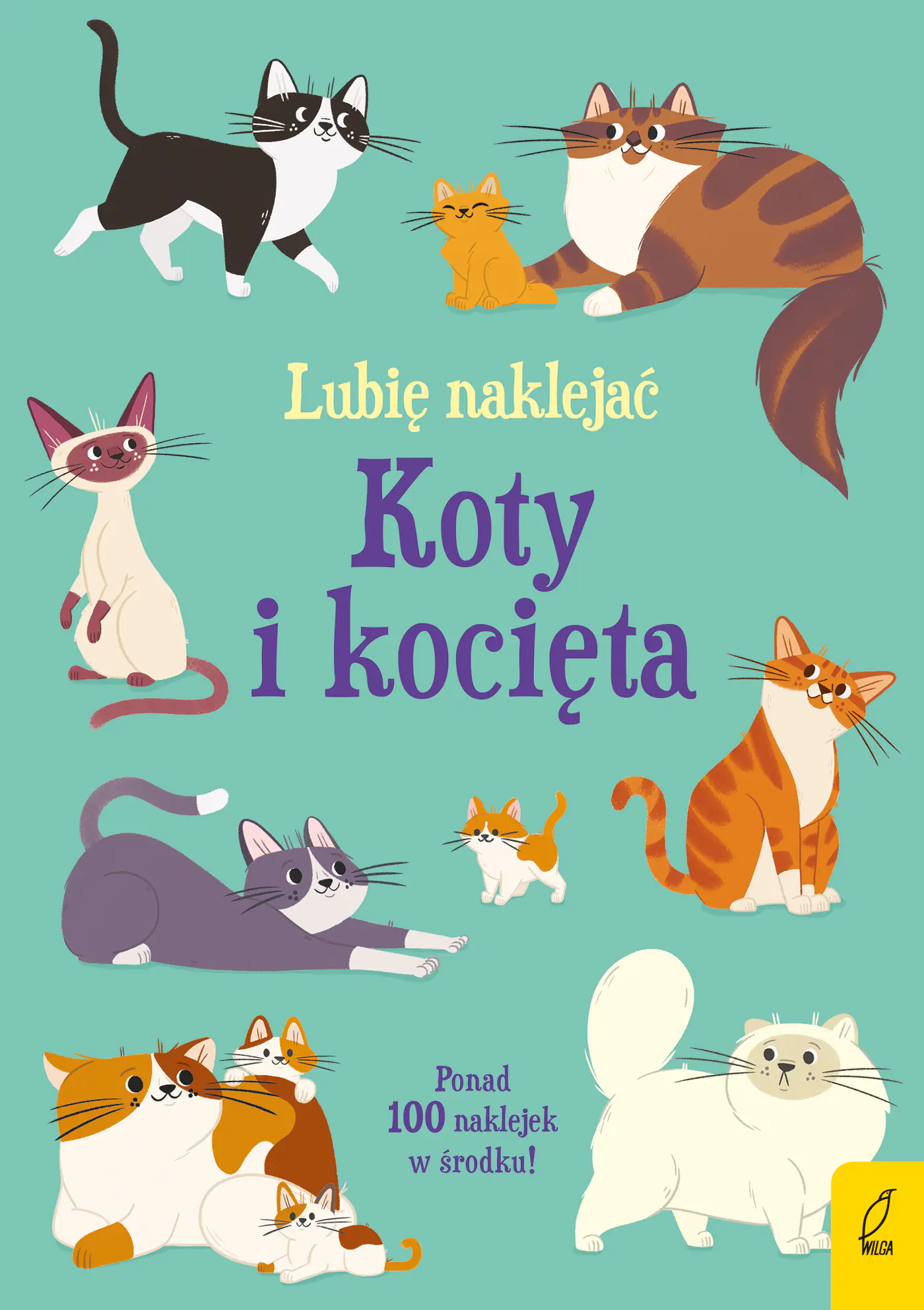 Książka - Koty i kocięta. Lubię naklejać