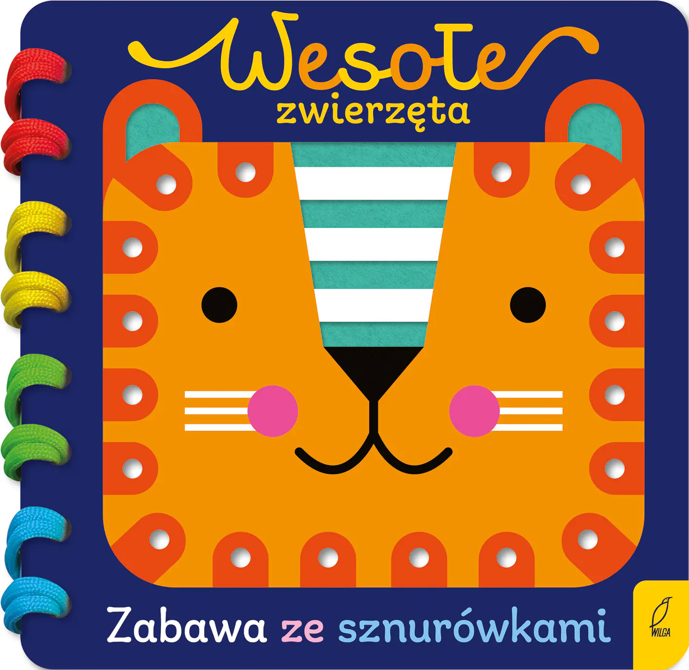 Książka - Wesołe zwierzęta. Zabawa ze sznurówkami