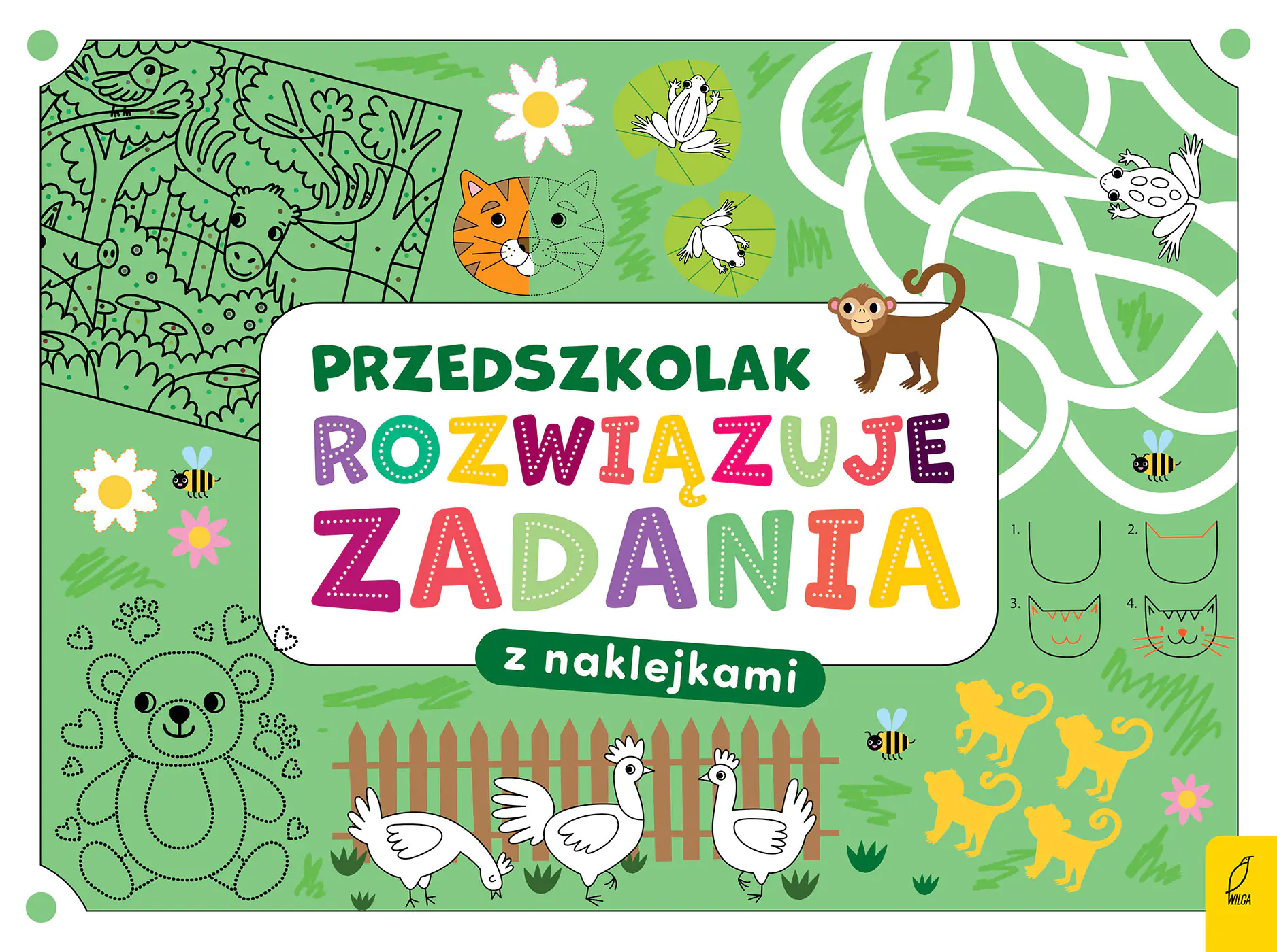 Książka - Przedszkolak rozwiązuje zadania. Zeszyt zielony