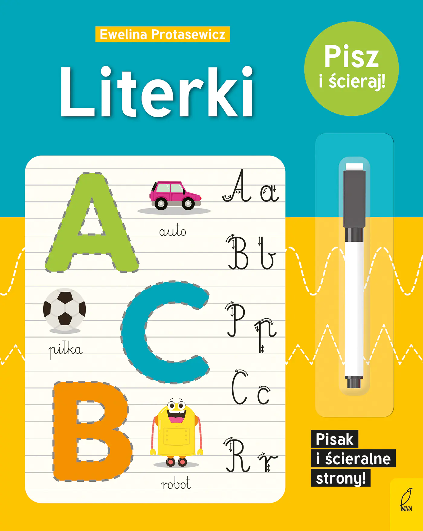 Książka - Pisz i ścieraj! Literki