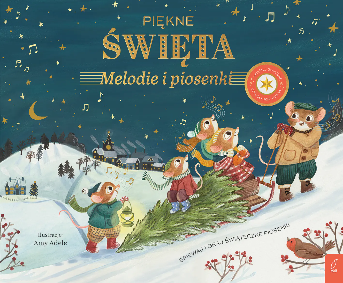 Książka - Muzykalne Myszy. Piękne Święta. Melodie i piosenki