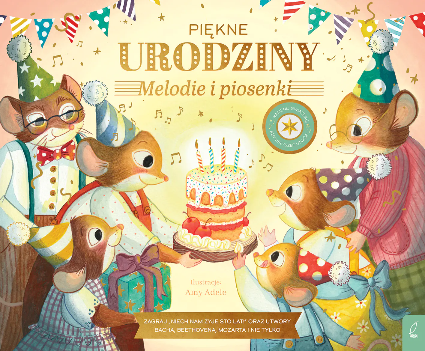 Książka - Muzykalne Myszy. Piękne urodziny. Melodie i piosenki