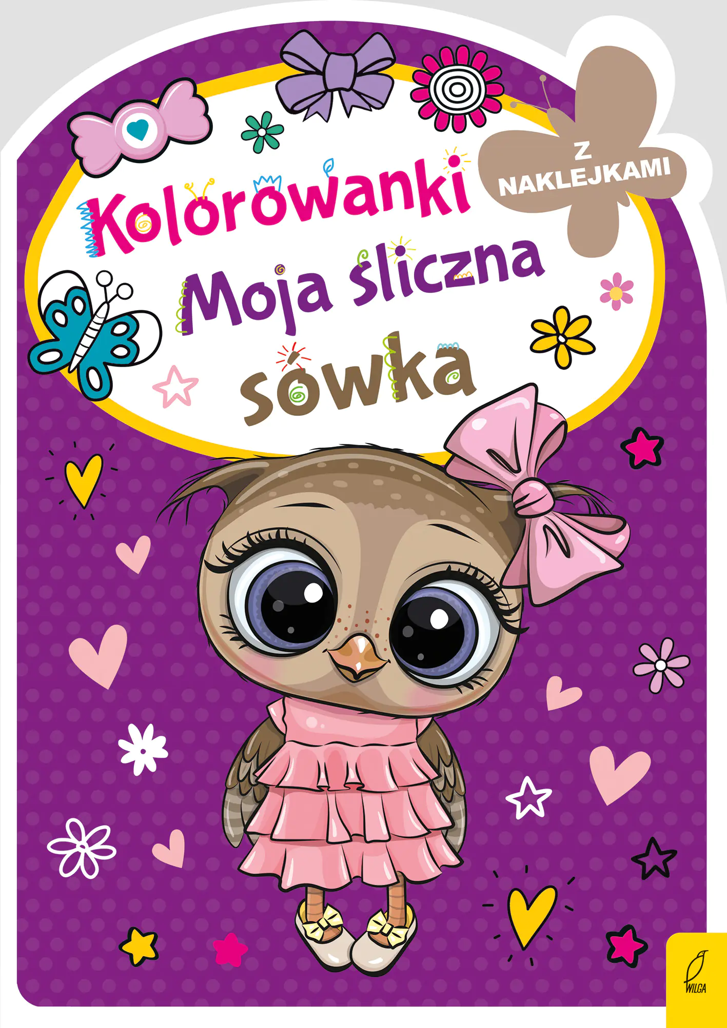 Książka - Moja śliczna sówka. Kolorowanka z wykrojnikiem