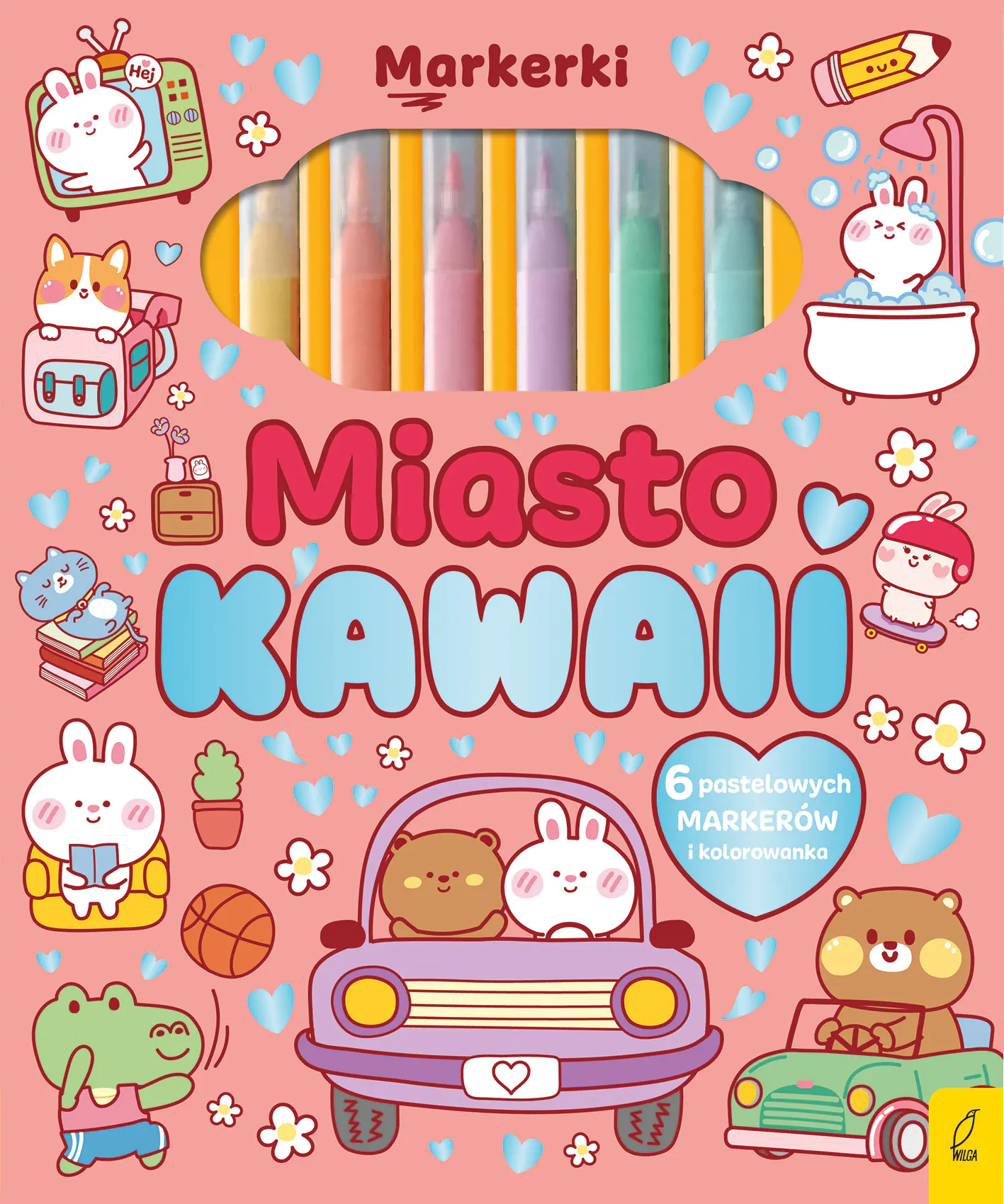 Książka - Markerki. Miasto Kawaii