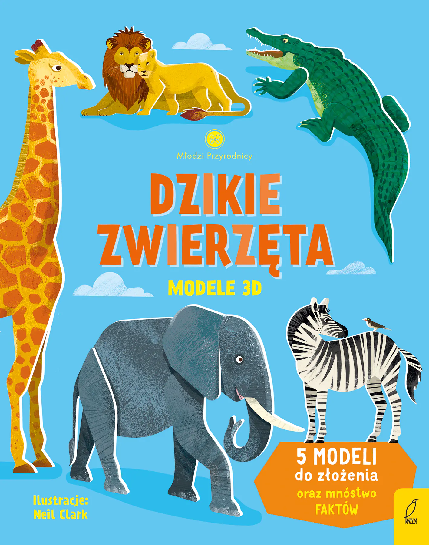 Książka - Dzikie zwierzęta. Modele 3D. Młodzi przyrodnicy