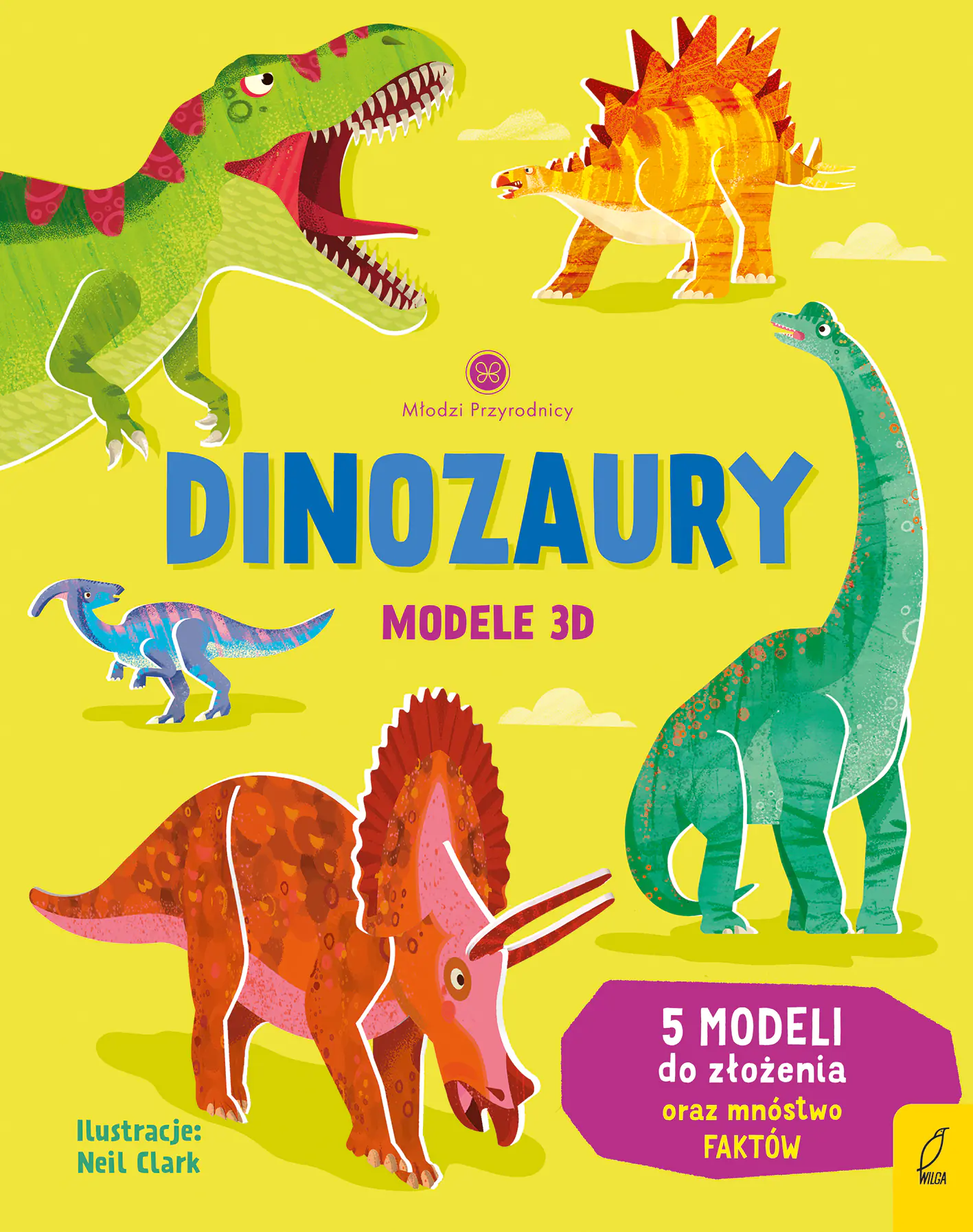 Książka - Dinozaury. Modele 3D. Młodzi przyrodnicy