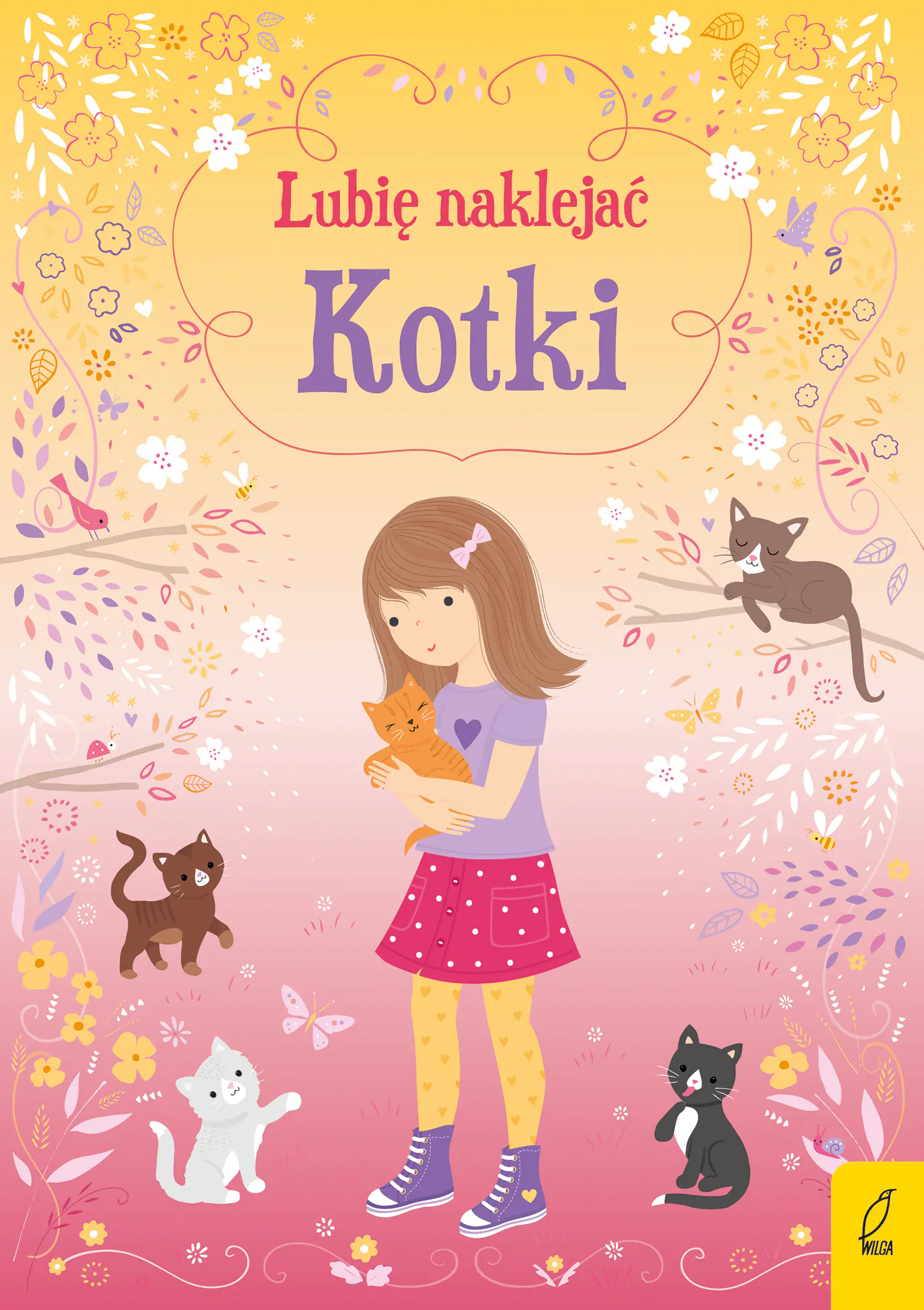 Książka - Lubię naklejać. Kotki