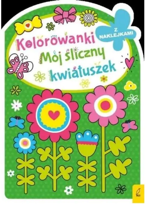 Książka - Mój śliczny kwiatuszek. Kolorowanki z wykrojnika