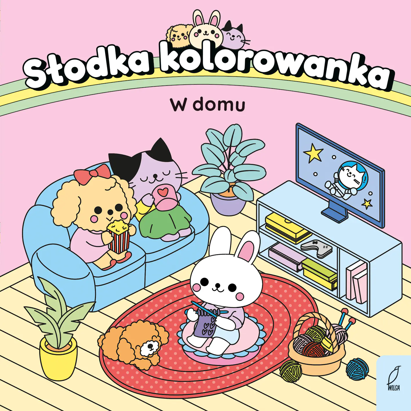 Książka - Słodka kolorowanka. W domu