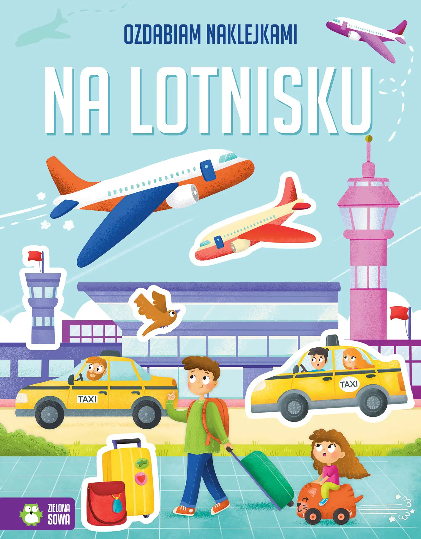 Książka - Na lotnisku. Ozdabiam naklejkami