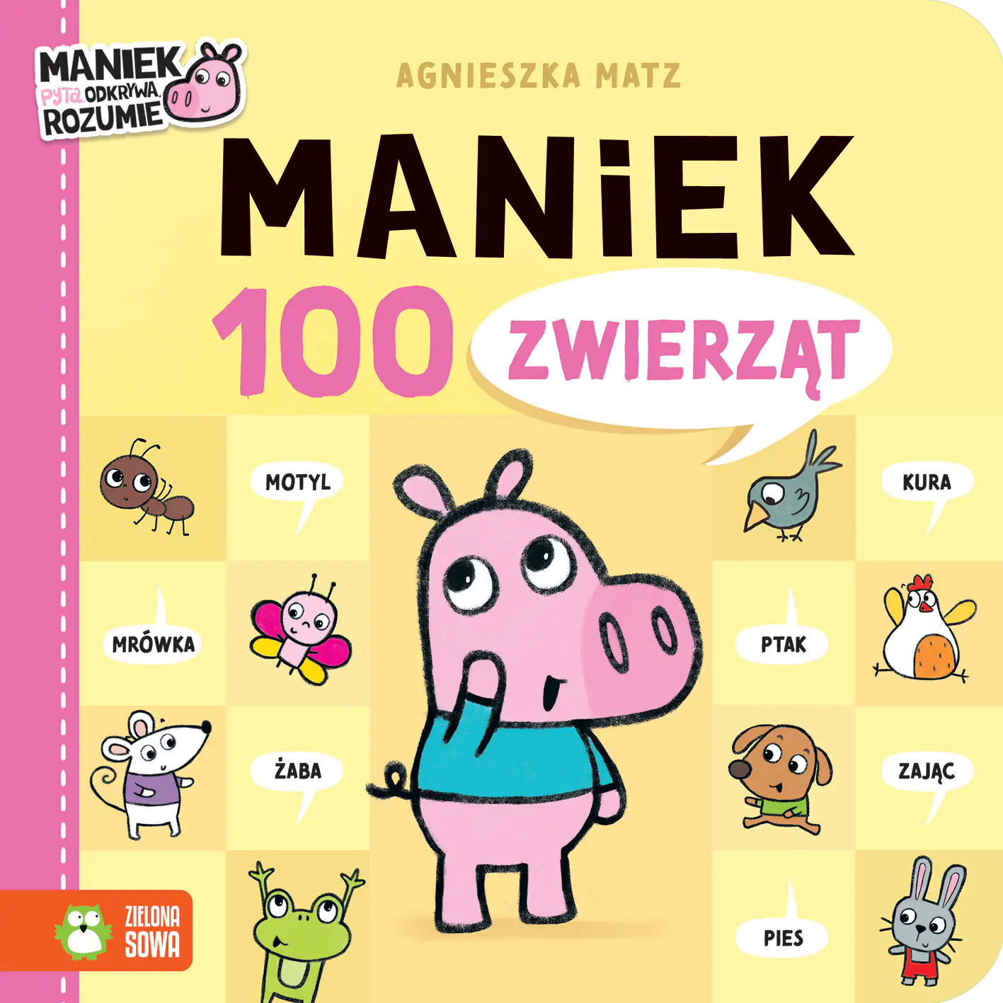 Książka - Maniek. 100 zwierząt